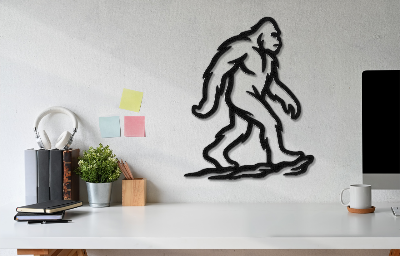 Bigfoot Metal Wall Art