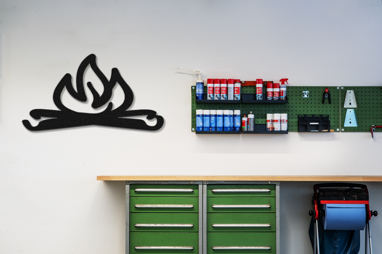 Campfire Metal Wall Art