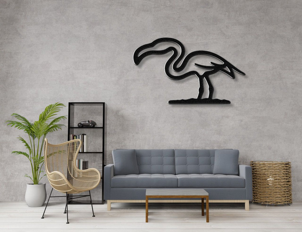 Flamingo Metal Wall Art