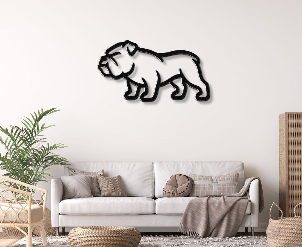 Bulldog Metal Wall Art