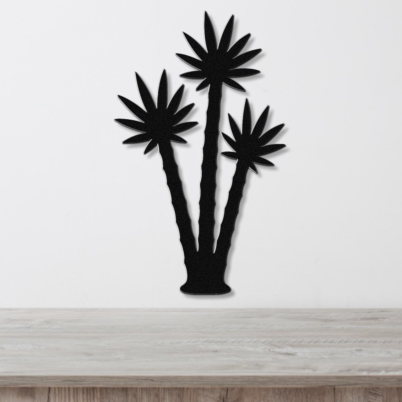 Abstract Desert Plant Metal Wall Art
