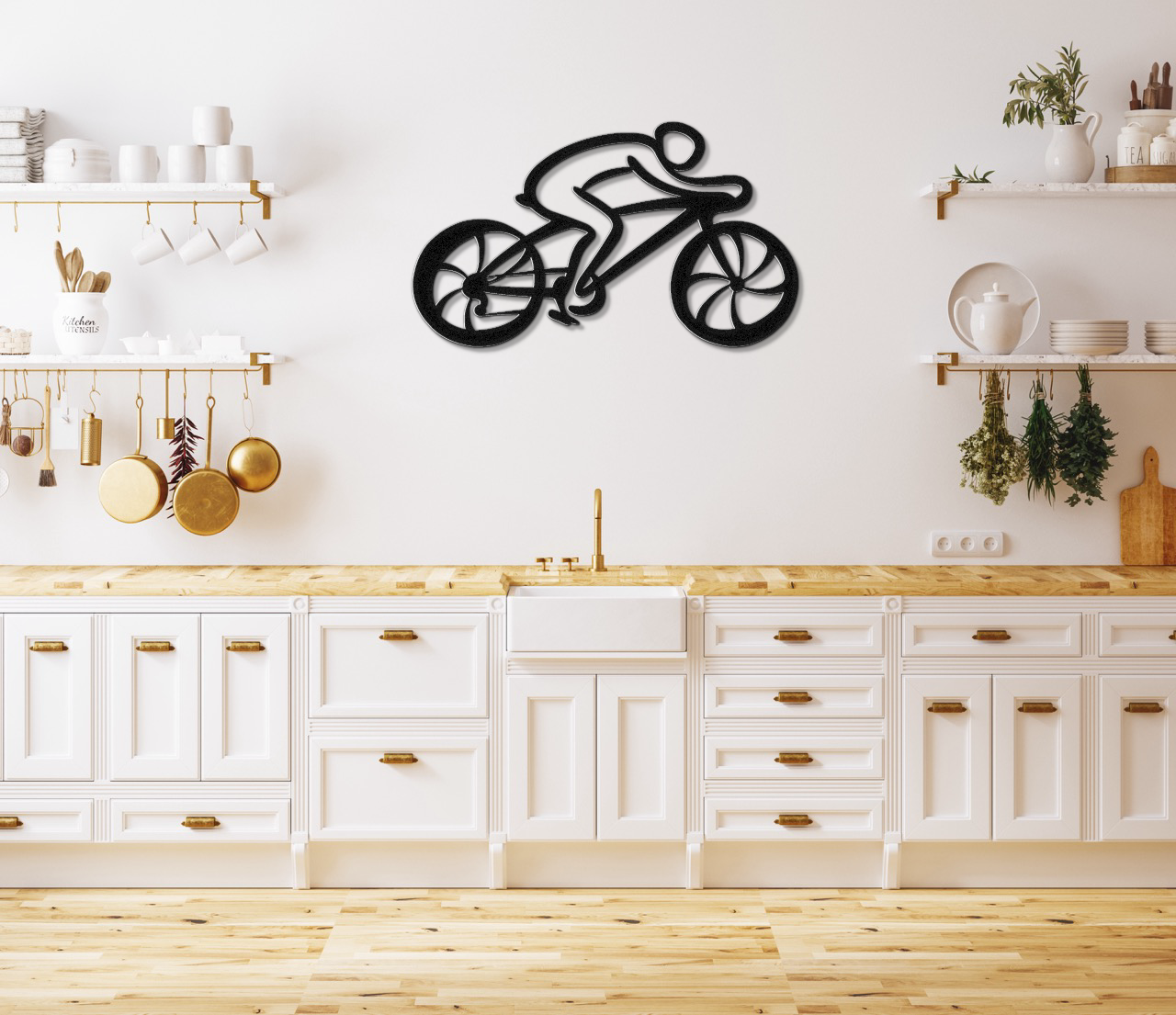Cycling Metal Wall Art