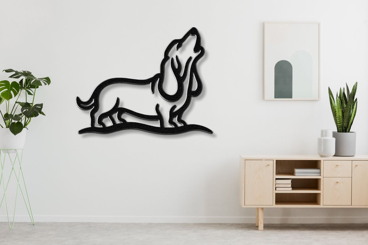 Basset Hound Metal Wall Art