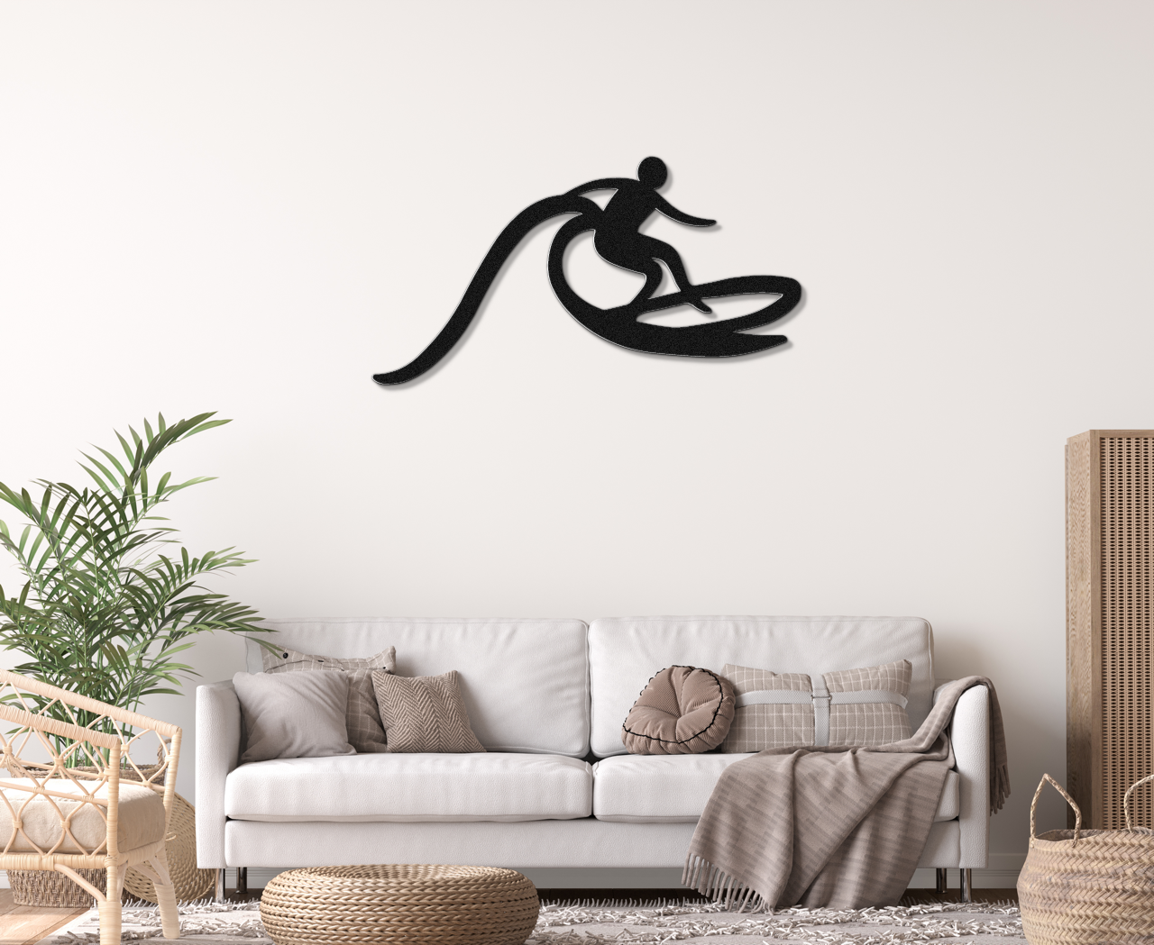 Surfer Metal Wall Art