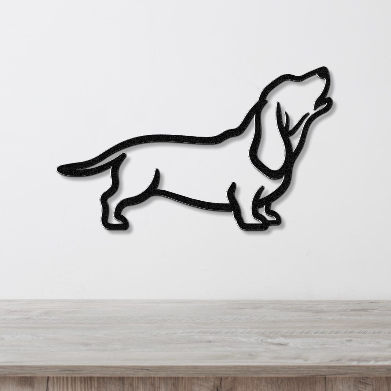 Basset Hound Metal Wall Art
