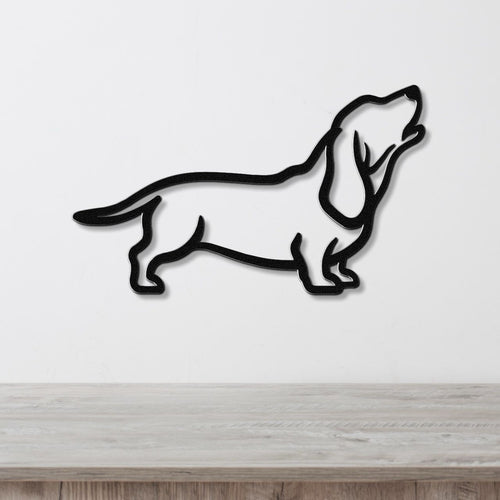 Basset Hound Metal Wall Art