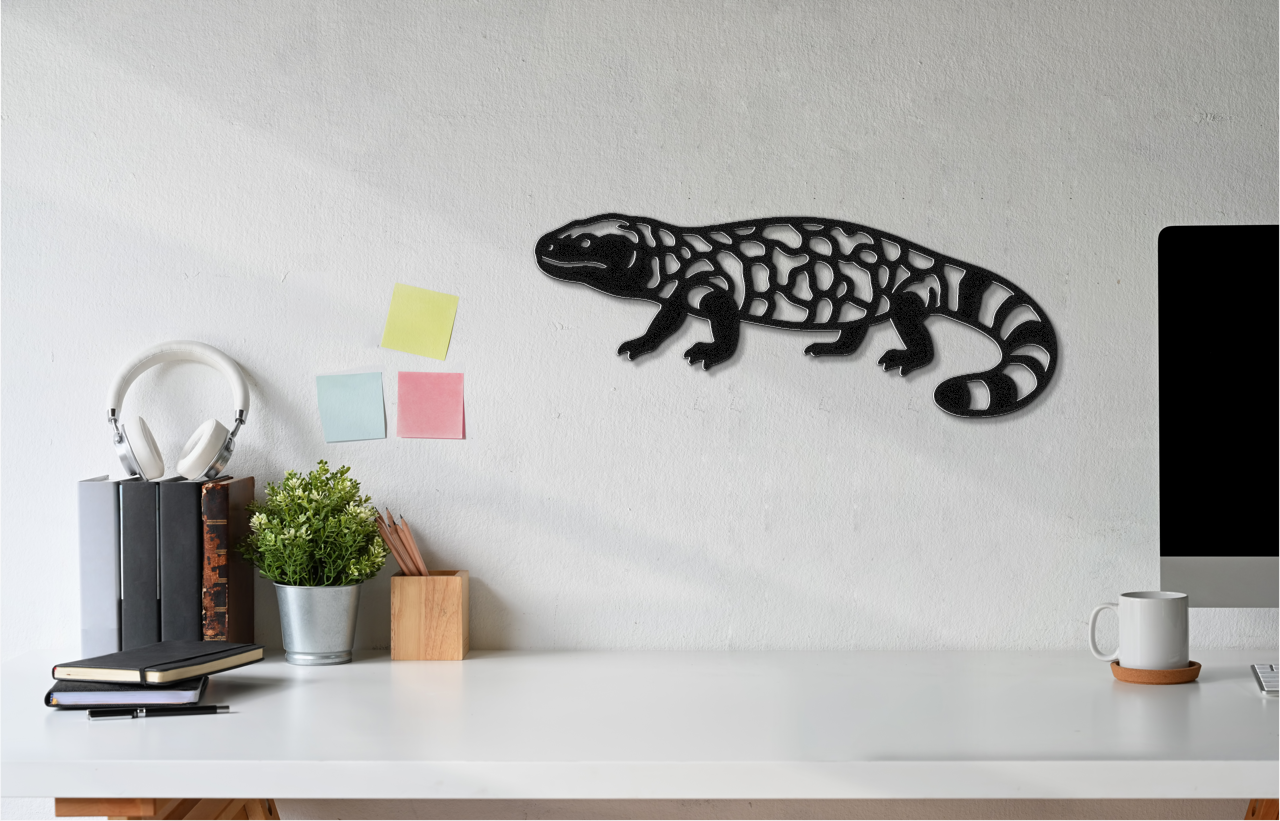 Gila Monster Metal Wall Art