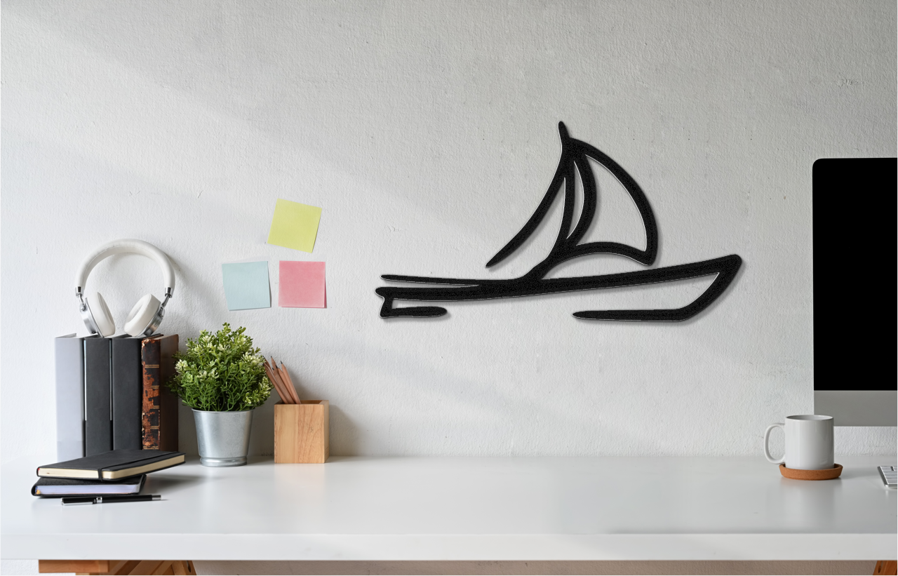 Sailboat Metal Wall Art