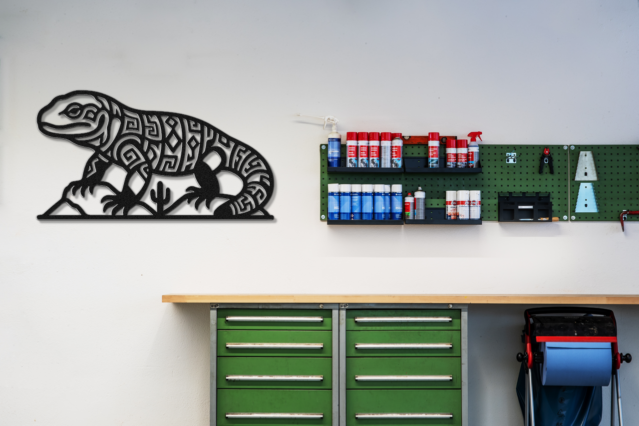 Gila Monster Metal Wall Art
