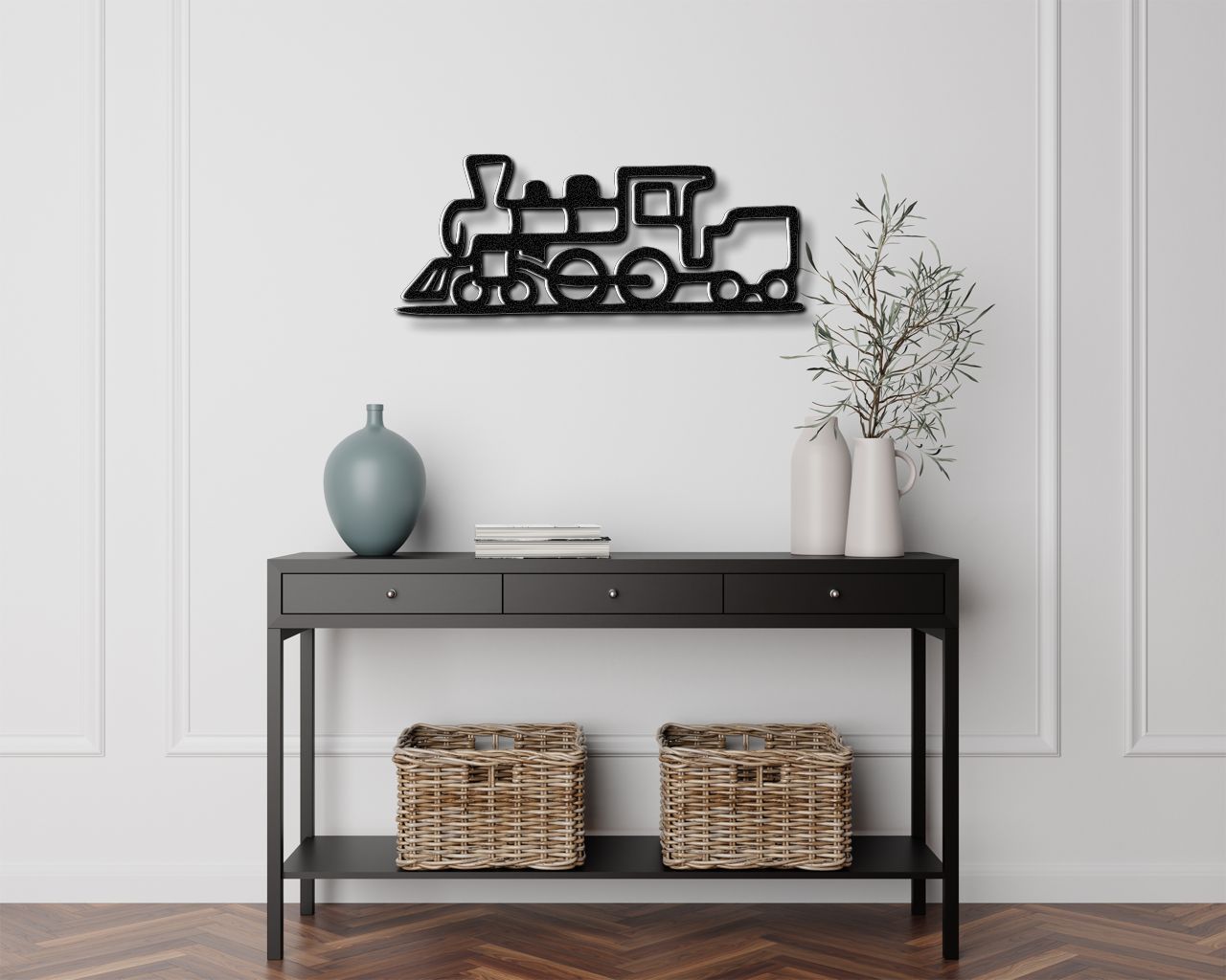 Train Metal Wall Art