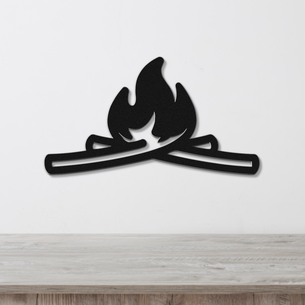 Campfire Metal Wall Art