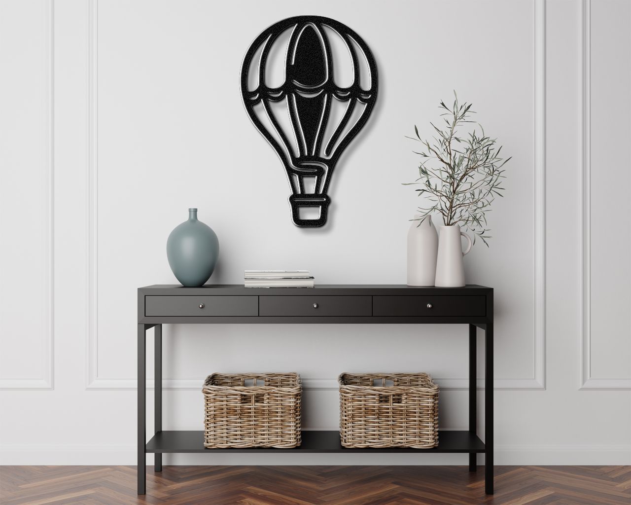 Hot Air Balloon Metal Wall Art