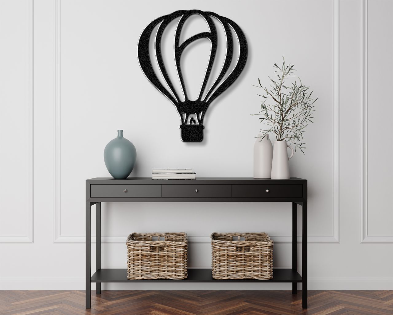 Hot Air Balloon Metal Wall Art