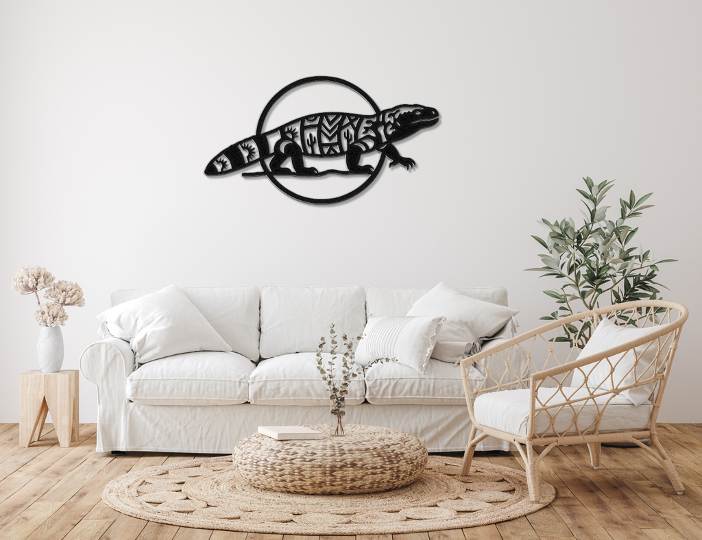 Gila Monster Metal Wall Art