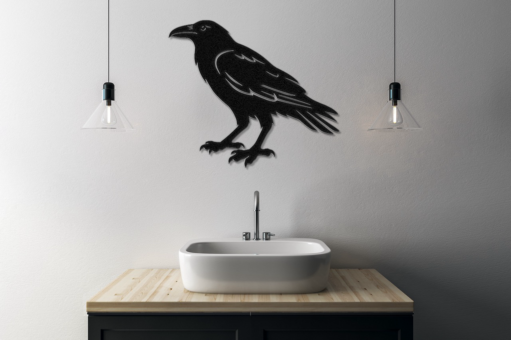 Raven Metal Wall Art