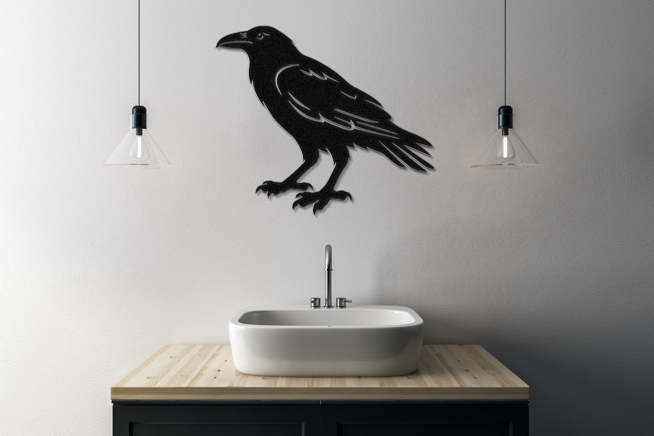 Raven Metal Wall Art