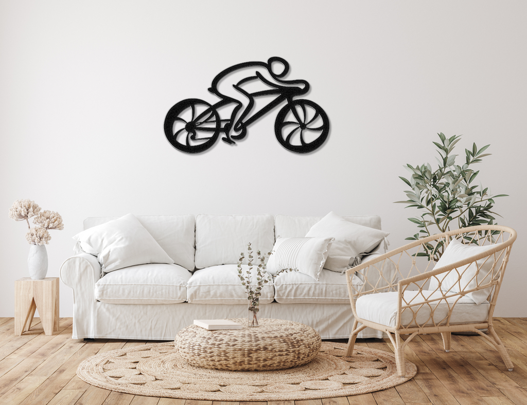Cycling Metal Wall Art