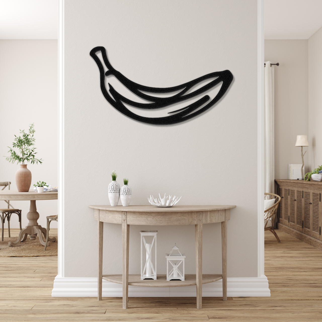 Banana Metal Wall Art