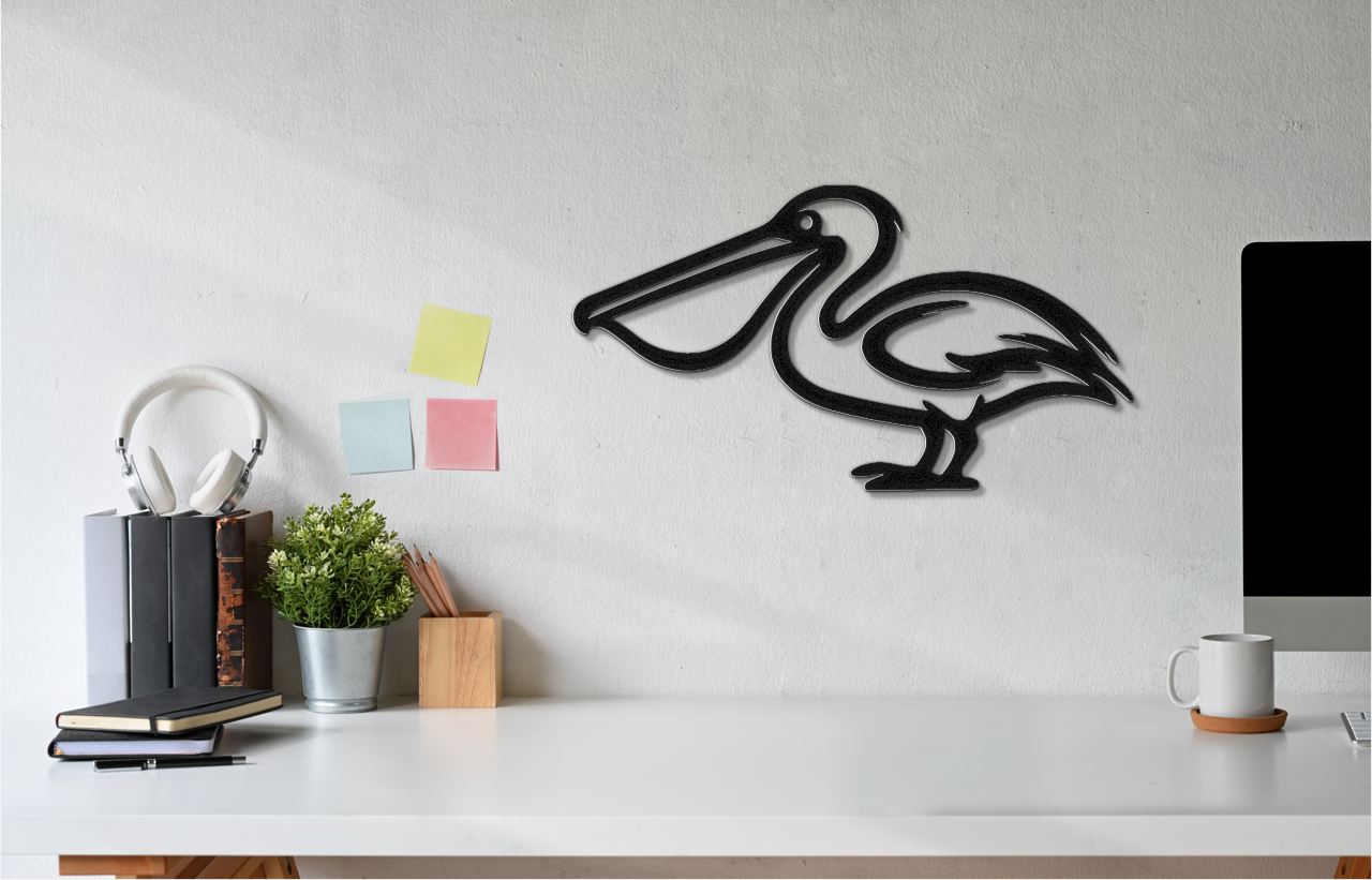 Pelican Metal Wall Art