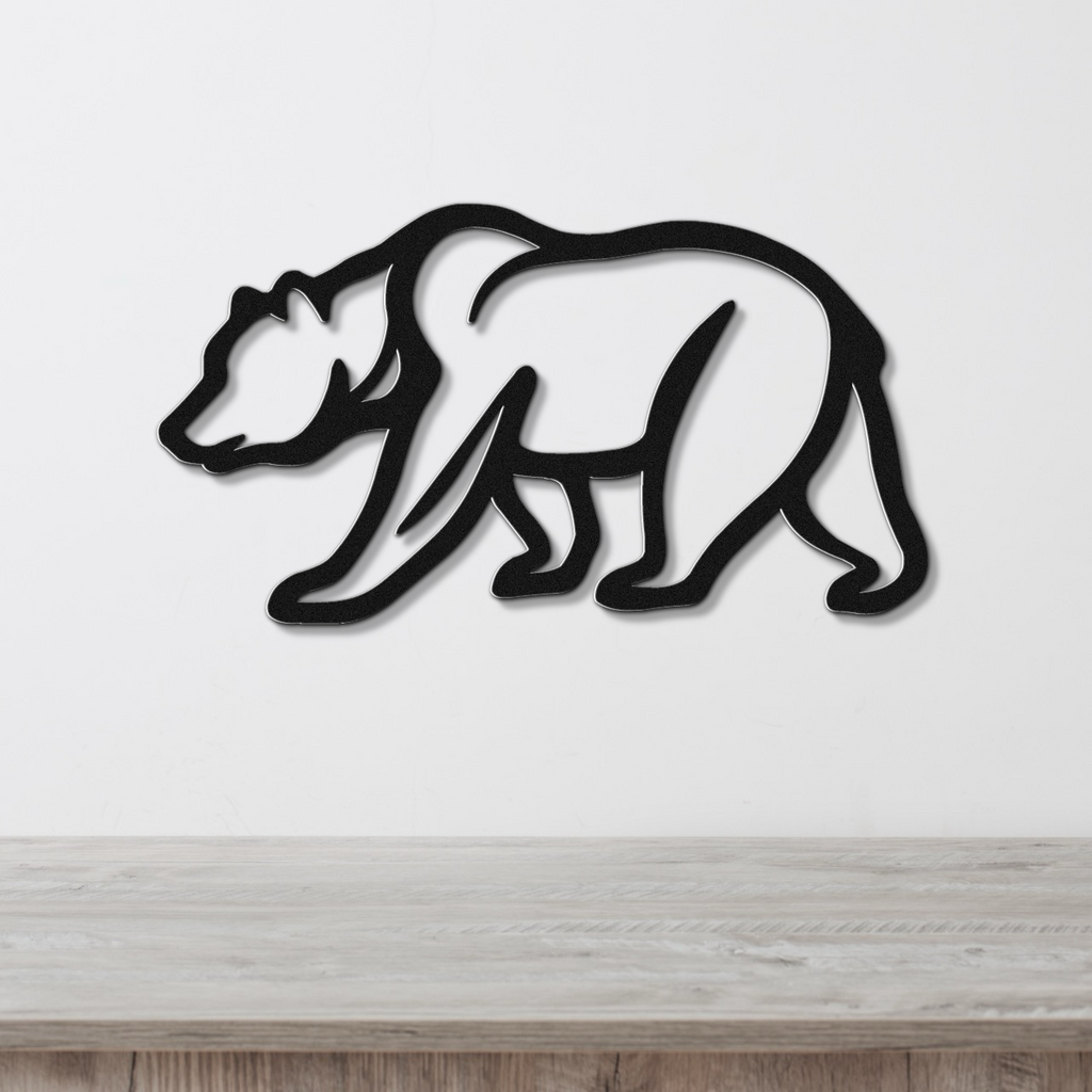 Bear Metal Wall Art