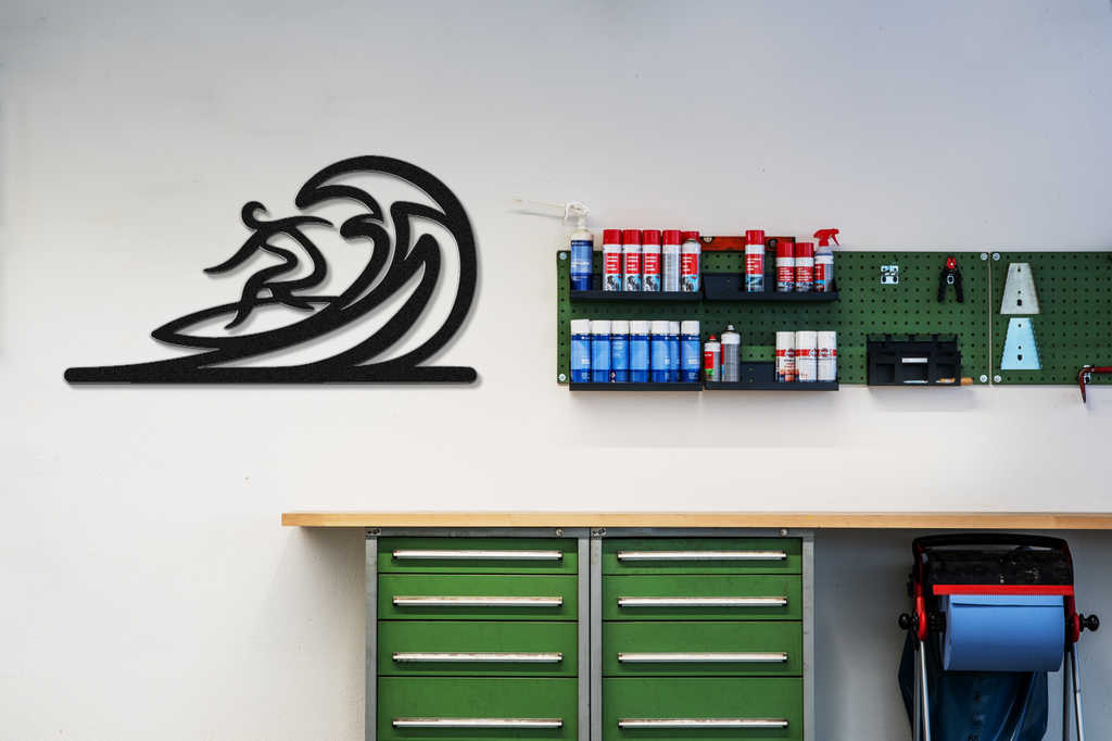Surfer Metal Wall Art