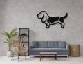 Basset Hound Metal Wall Art
