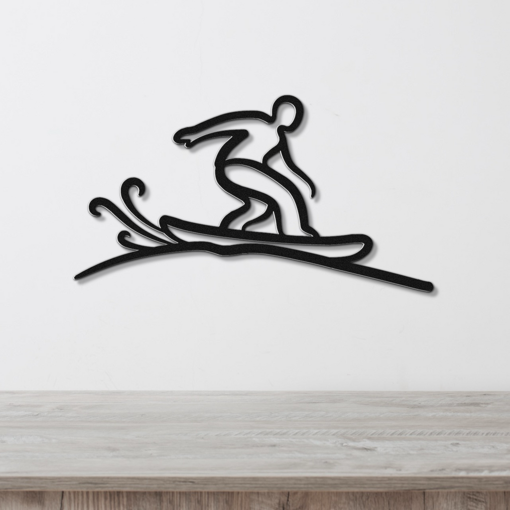 Snowboarding Metal Wall Art