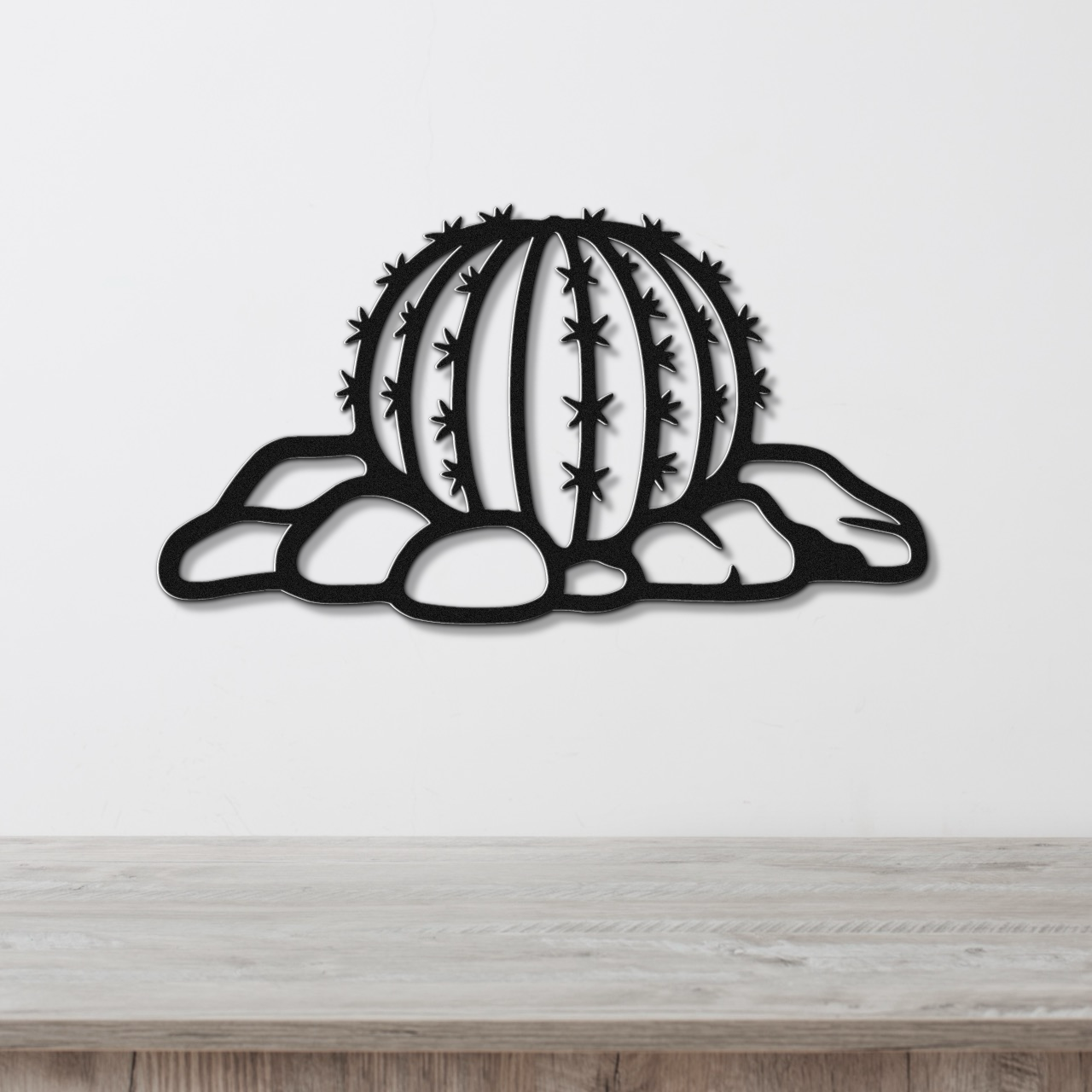 Barrel Cactus Metal Wall Art