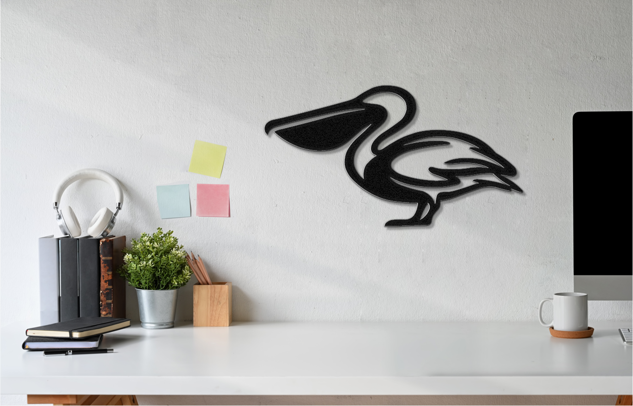 Pelican Metal Wall Art