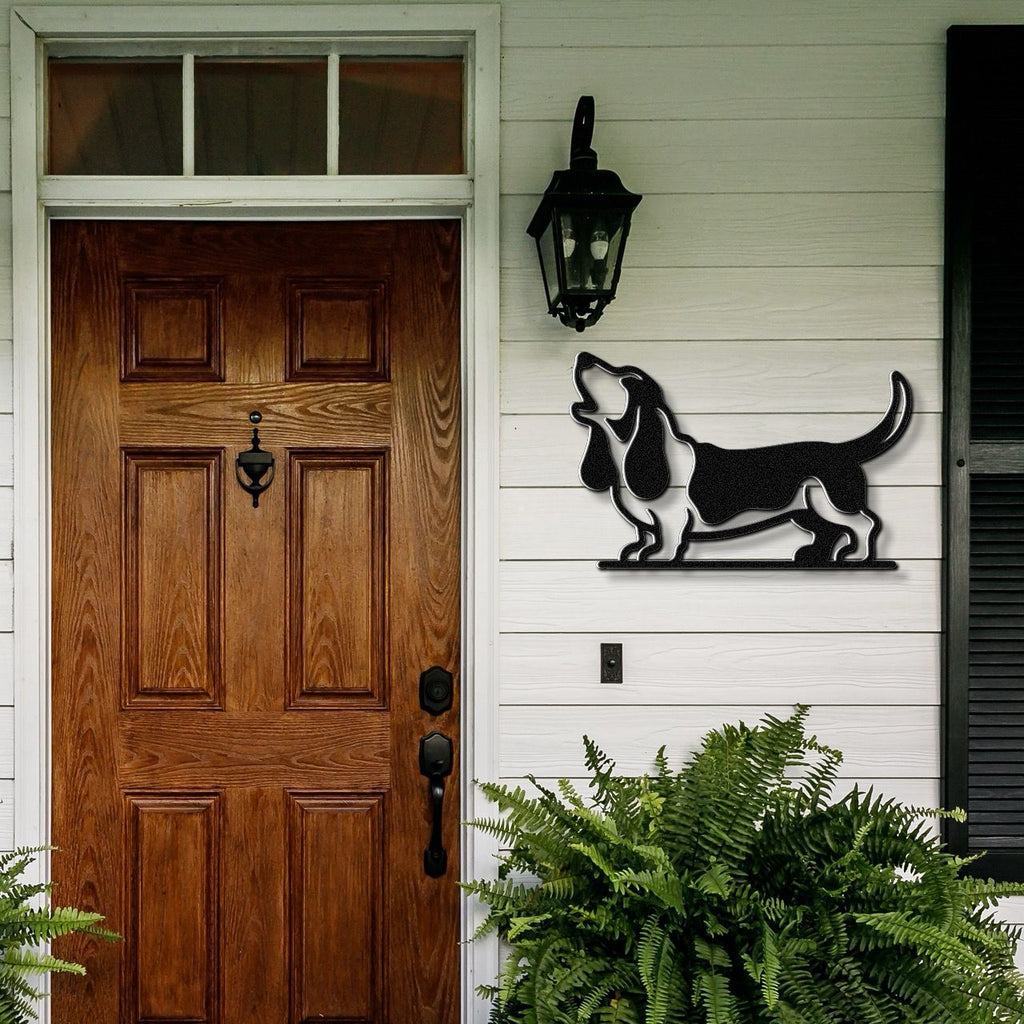 Basset Hound Metal Wall Art