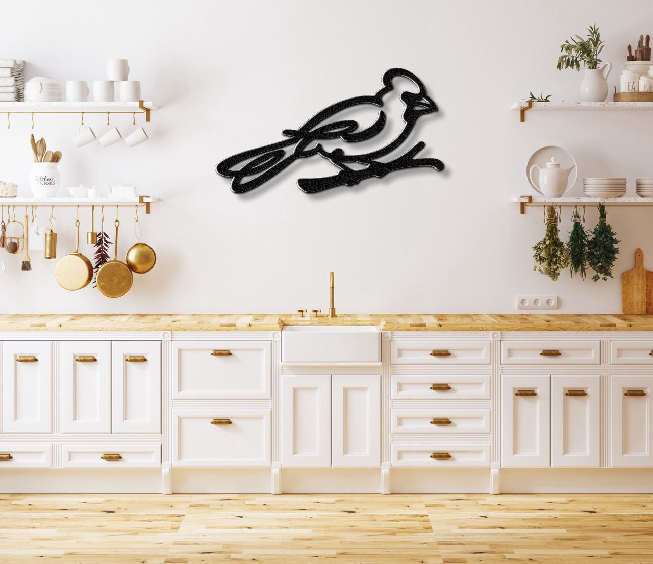 Cardinal Metal Wall Art