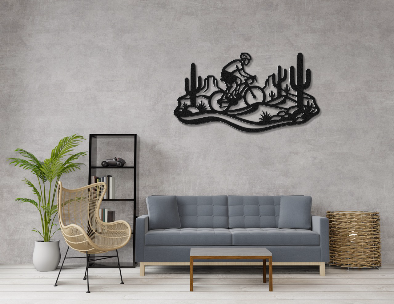 Arizona Cycling Metal Wall Art