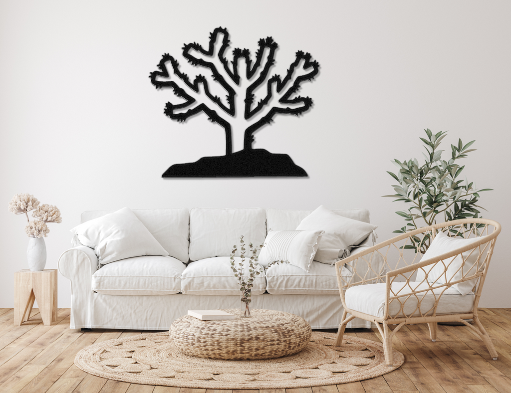 Cholla Cactus Metal Wall Art