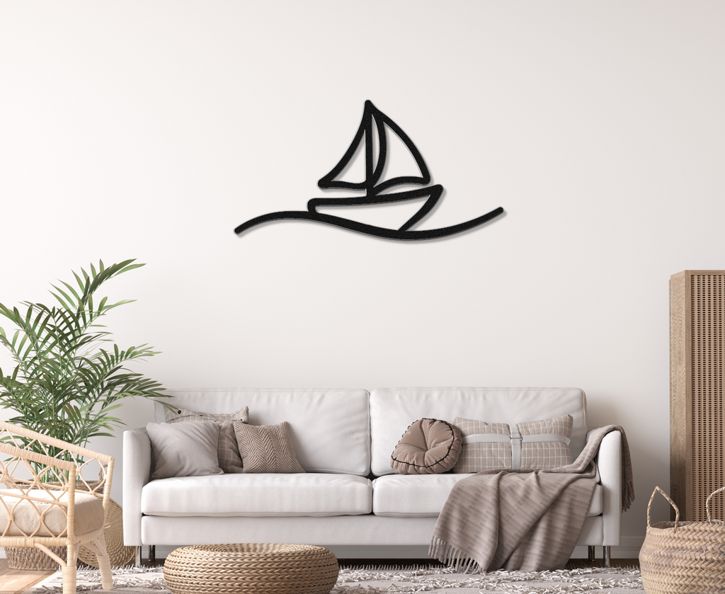 Sailboat Metal Wall Art