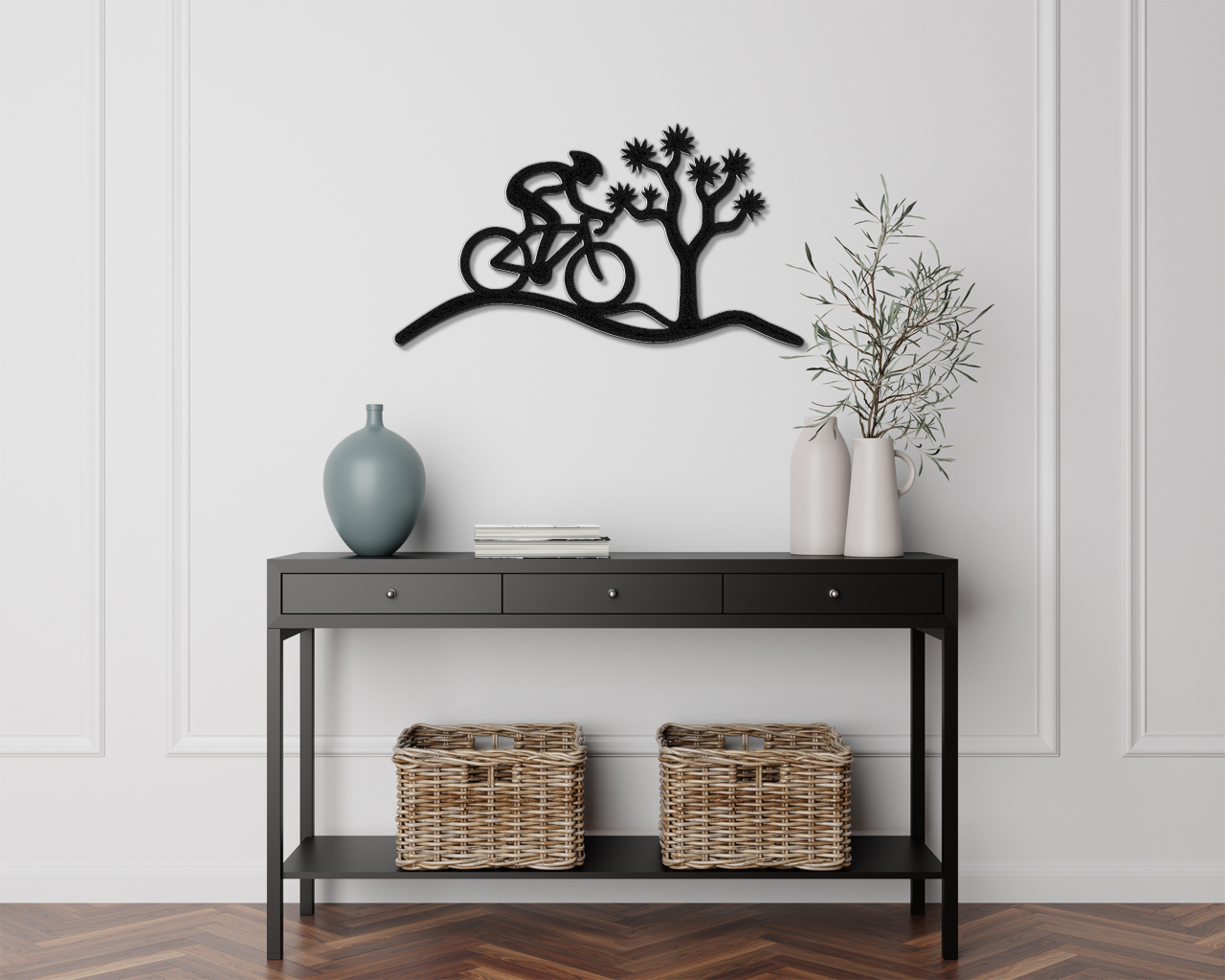 Joshua Tree Cycling Metal Wall Art