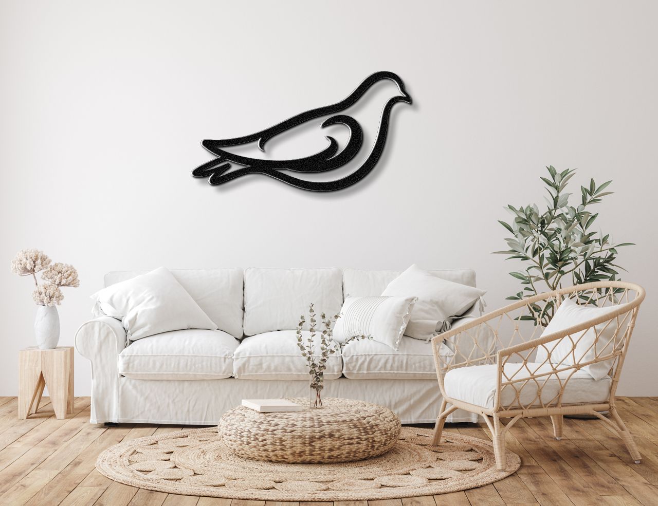 Pigeon Metal Wall Art