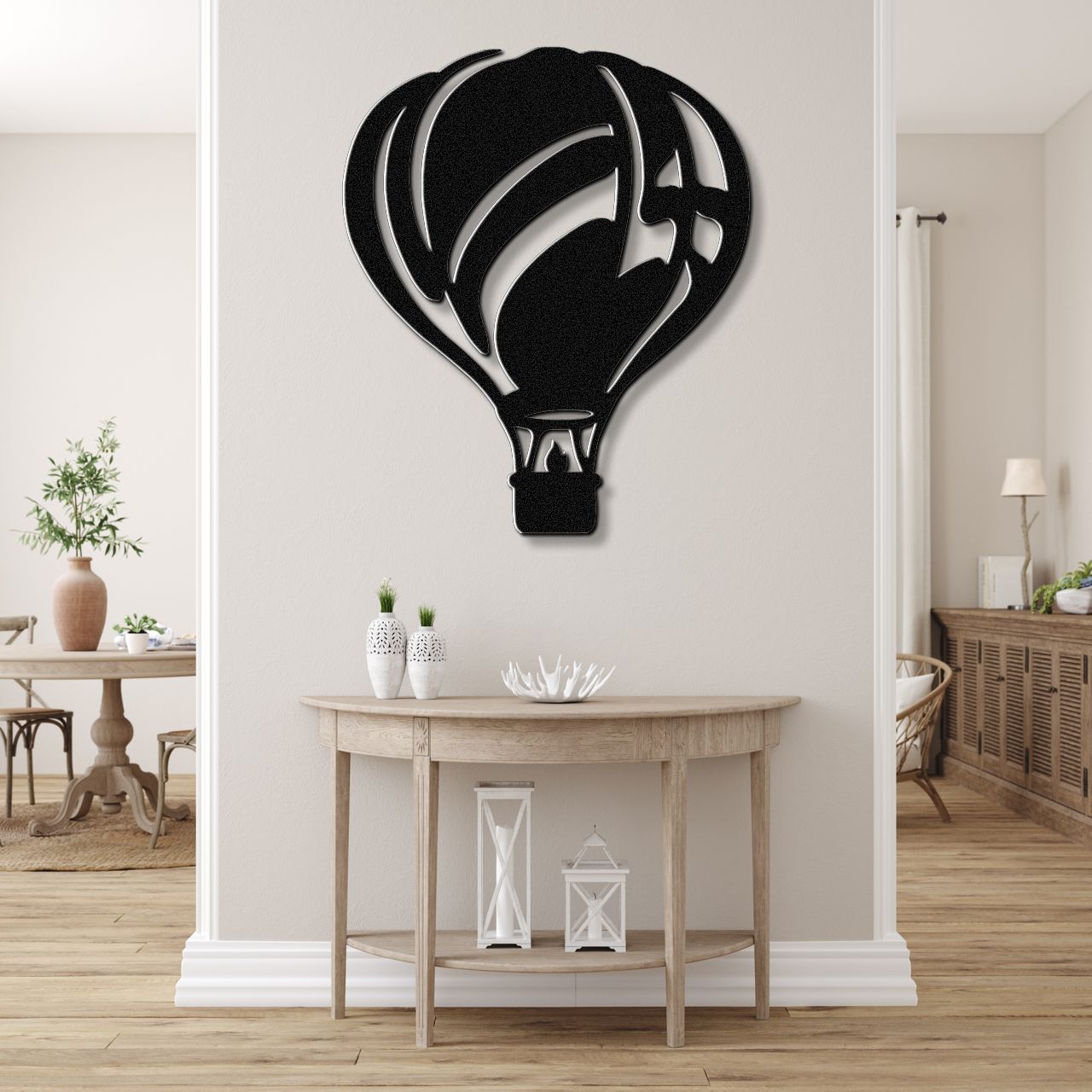 Hot Air Balloon Metal Wall Art