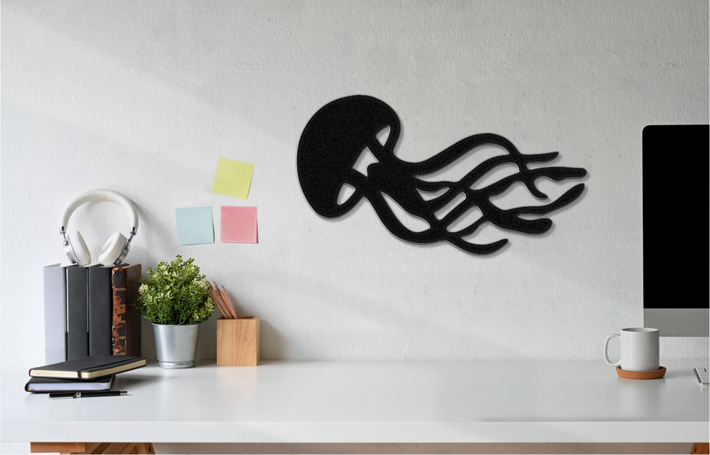 Jellyfish Metal Wall Art