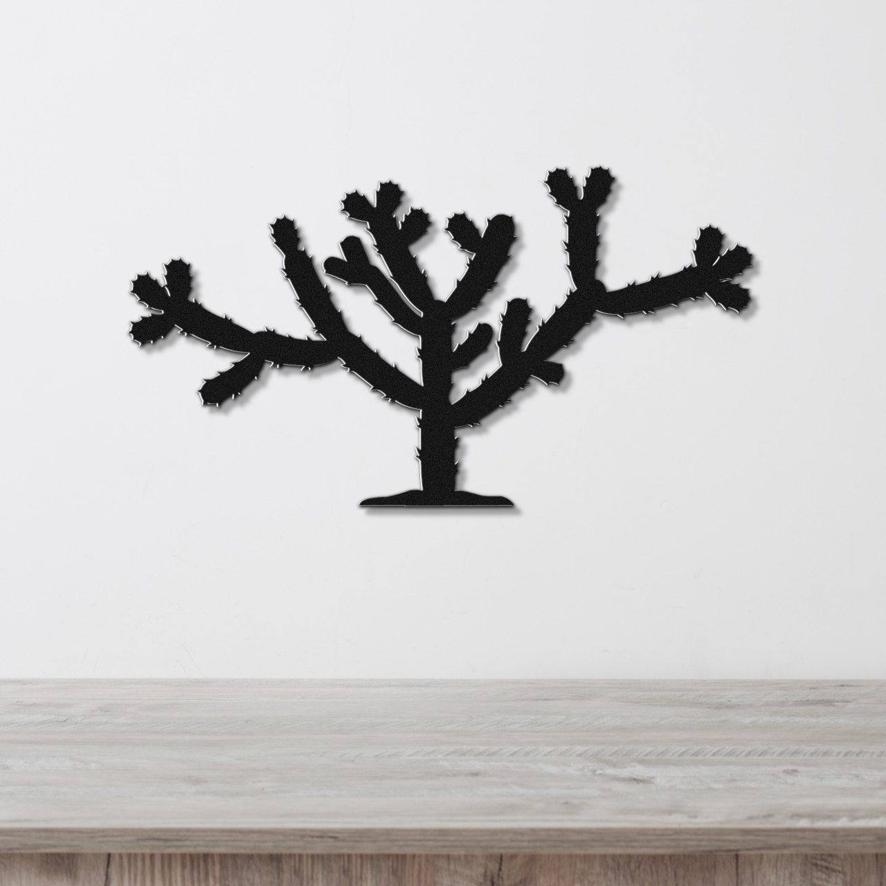 Cholla Cactus Metal Wall Art