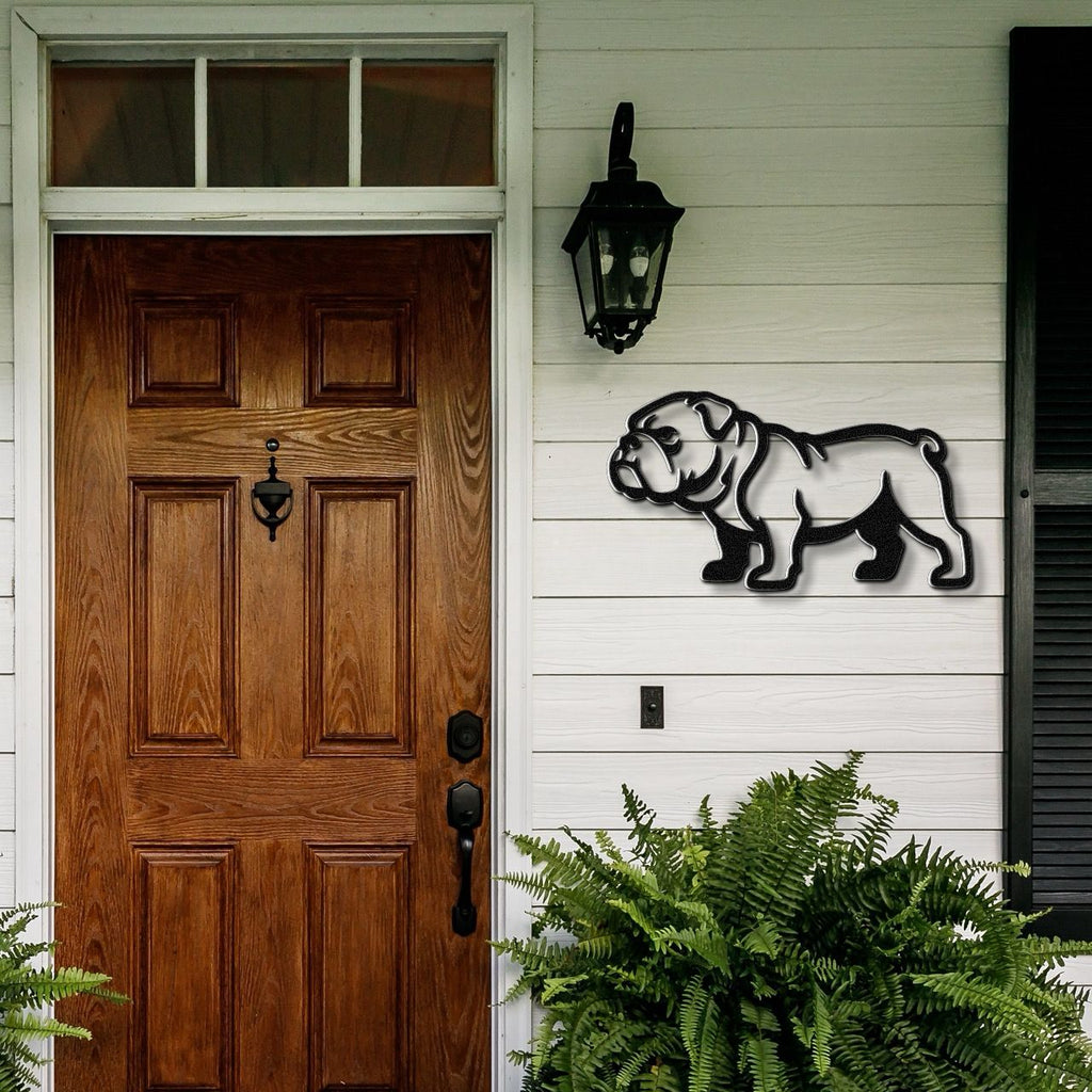Bulldog Metal Wall Art