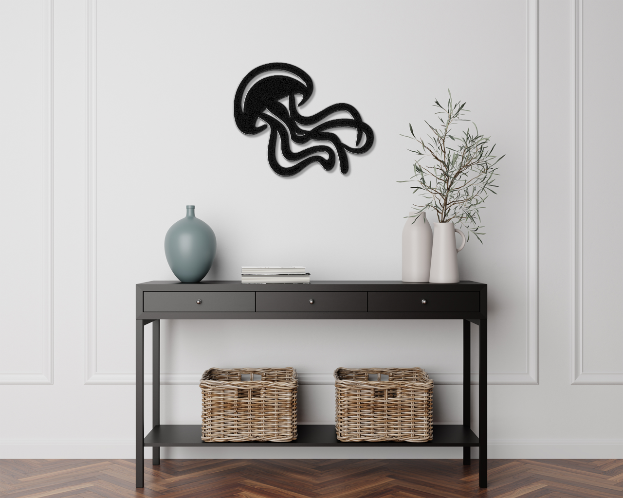 Jellyfish Metal Wall Art