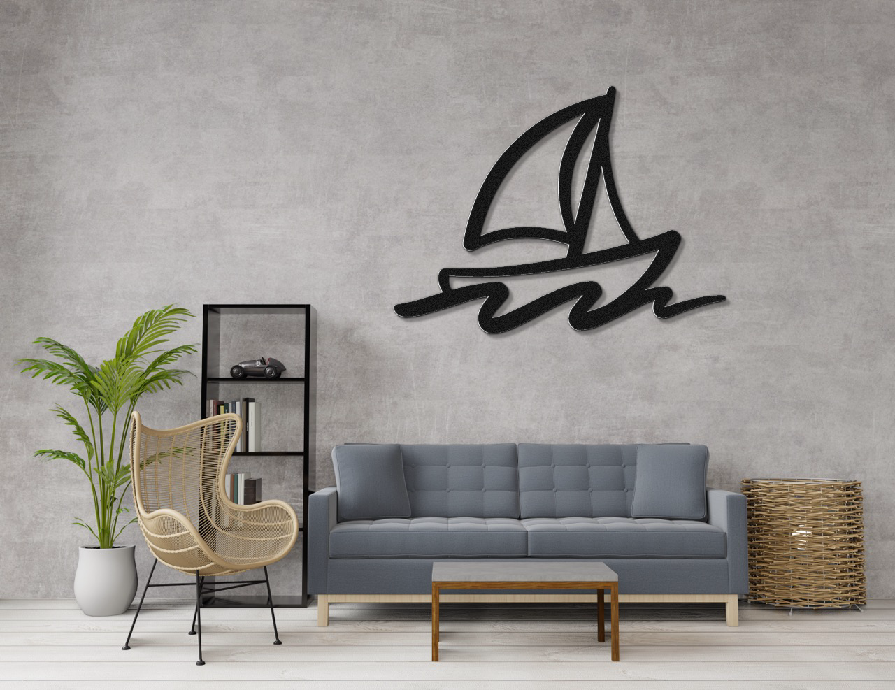 Sailboat Metal Wall Art