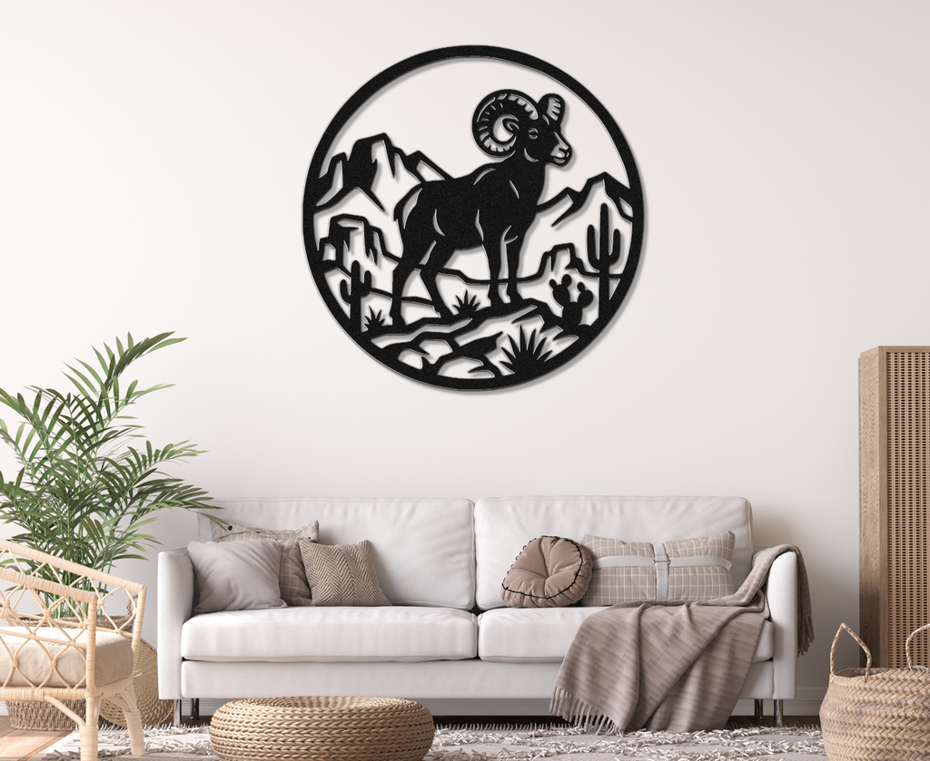 Arizona Bighorn Sheep Metal Wall Art