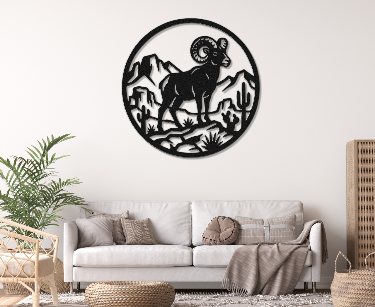 Arizona Bighorn Sheep Metal Wall Art