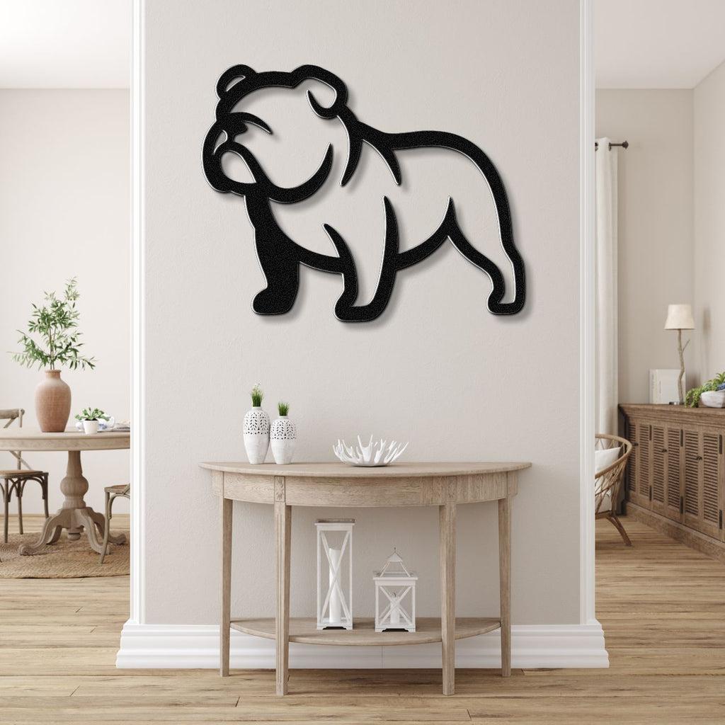 Bulldog Metal Wall Art