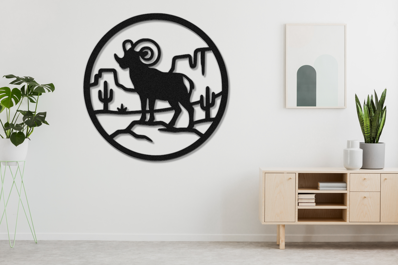 Arizona Bighorn Sheep Metal Wall Art