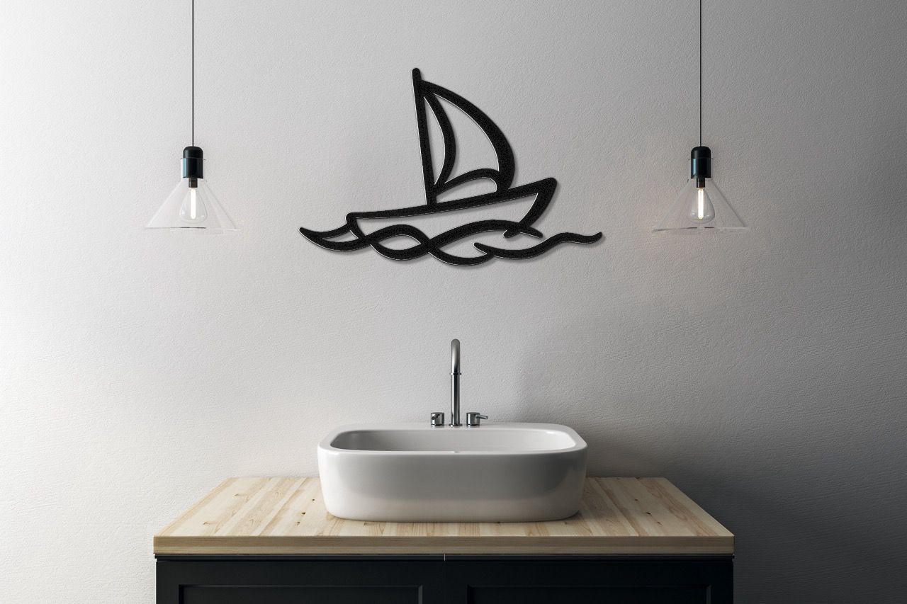 Sailboat Metal Wall Art