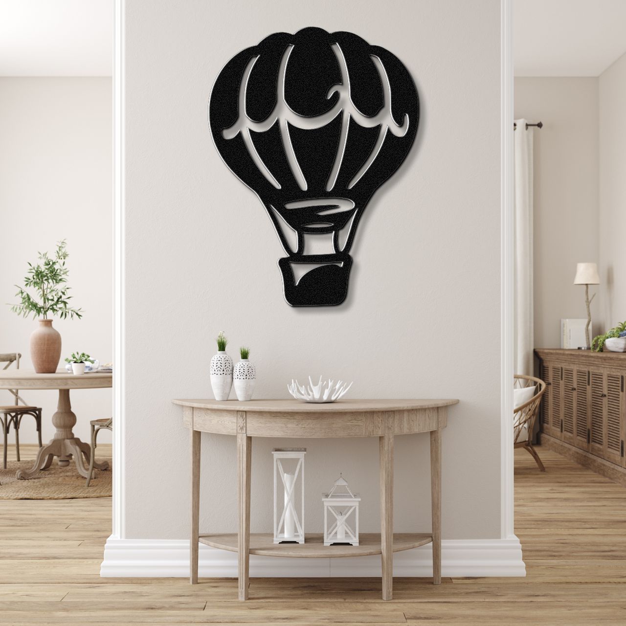 Hot Air Balloon Metal Wall Art