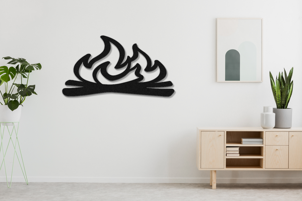 Campfire Metal Wall Art