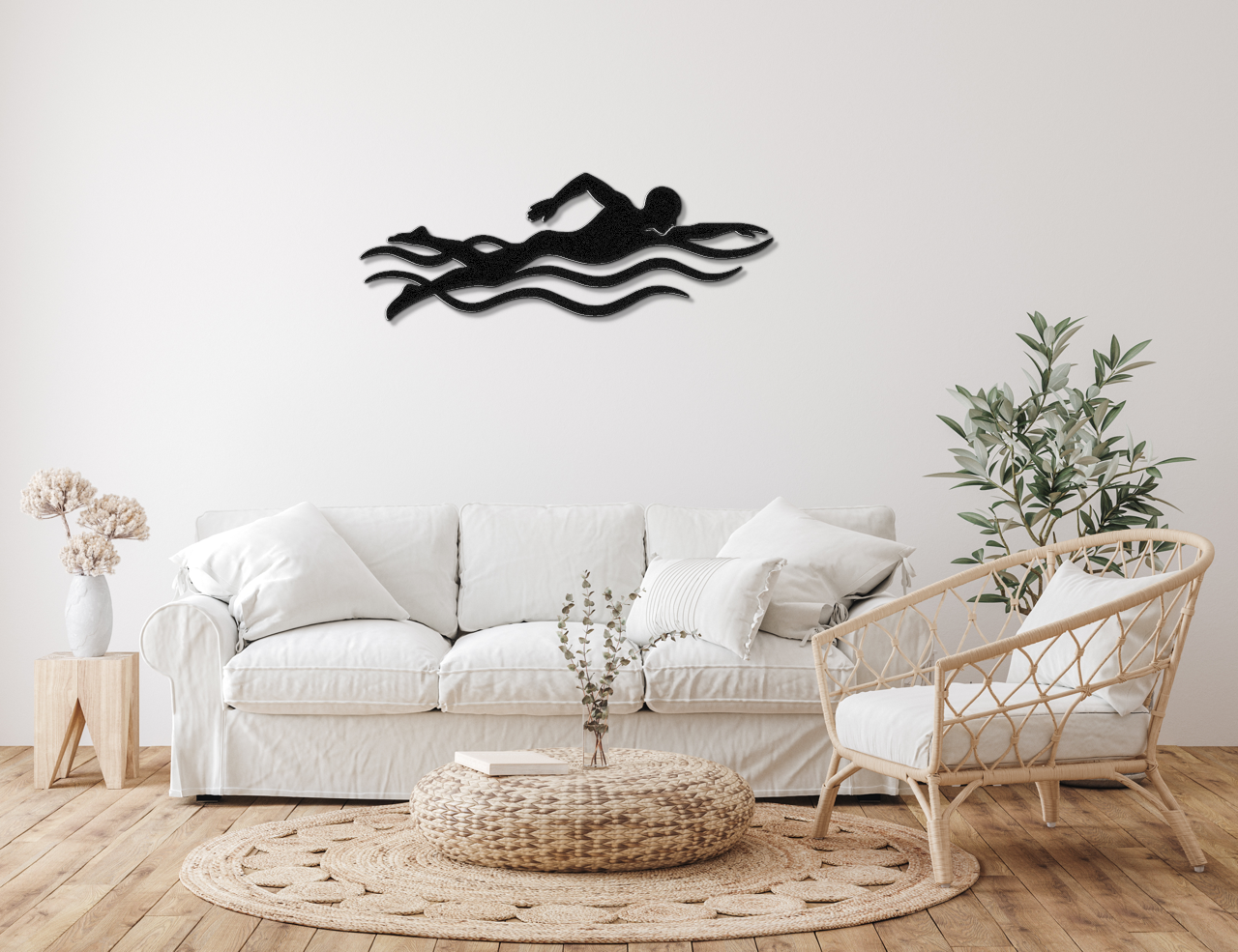 Swimmer Metal Wall Art